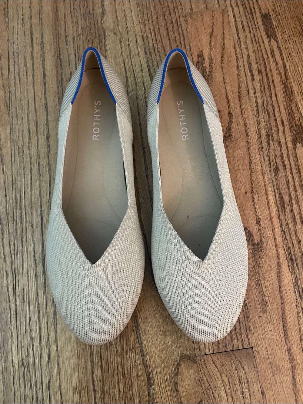 Rothy’s | Shoes Women's Taupe Gray/Beige The Flat Casual Knit Ballet Flats-12